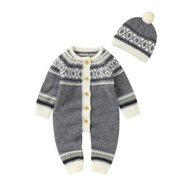82W780-1 4 / 6M Baby Rompers Knitted