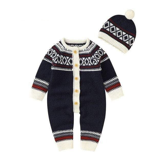82W780-1 3 / 6M Baby Rompers Knitted