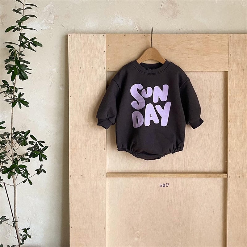 coffee / 3-6M Baby Rompers Letter Print
