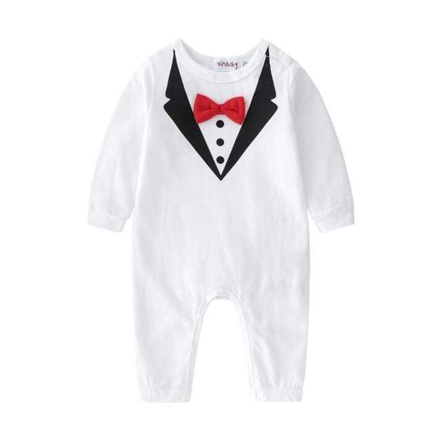 Boy's Clothing white / 3M Baby Rompers White/ Black