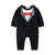 Boy's Clothing Black with Red Bow / 24M Baby Rompers White/ Black