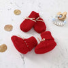 82W1203-4 2 / 0-3 months Baby Shoes + Gloves Set Knit