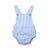 Girl's Clothing Light Blue Striped / 0-3M Baby Sleeveless Rompers