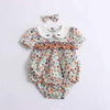 Girl&#39;s Clothing C Dress and Hairpin / 9M Baby Smock Floral Romper