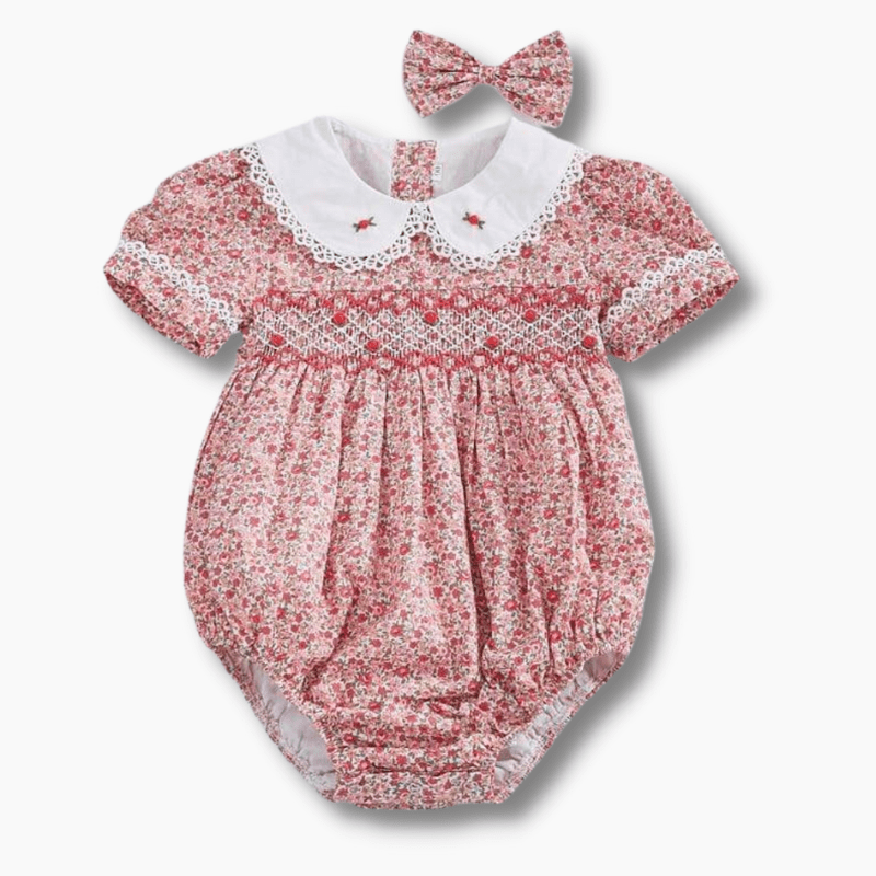 Girl's Clothing Baby Smock Floral Romper