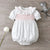 Baby Smocked White Rompers