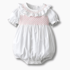 Baby Smocked White Rompers