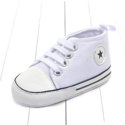 Shoes White Star / 0-6M Baby Sneakers