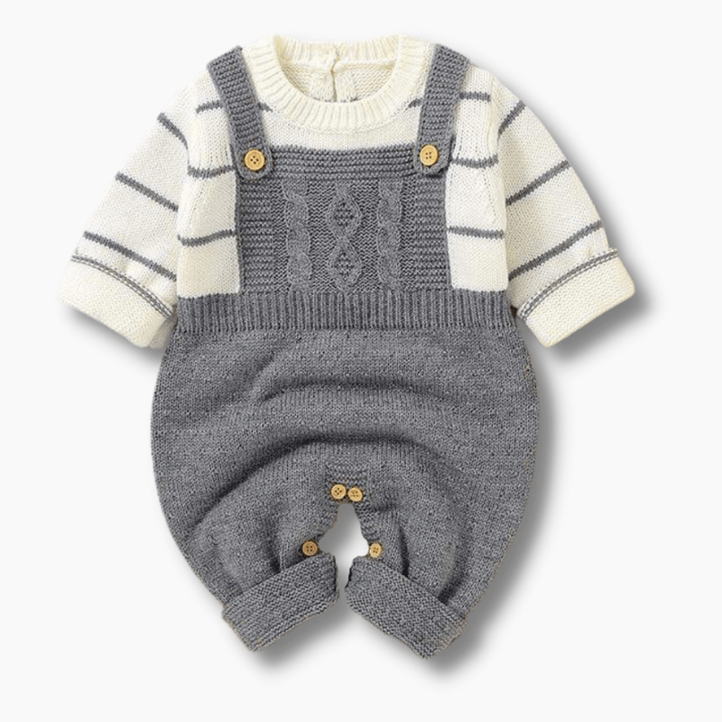 Baby Solid Knit Rompers