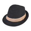 Black Baby Straw Hat