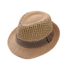 Khaki Net Baby Straw Hat