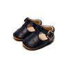 Black shoes / 2 Breathable Solid Hard Sole Boys Shoes