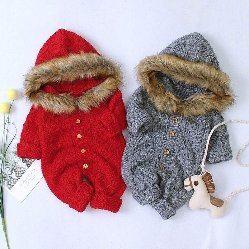 unisex Baby Winter Romper