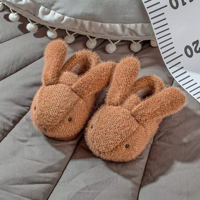 Brown / 160  (Insole15cm) Baby Winter Slippers