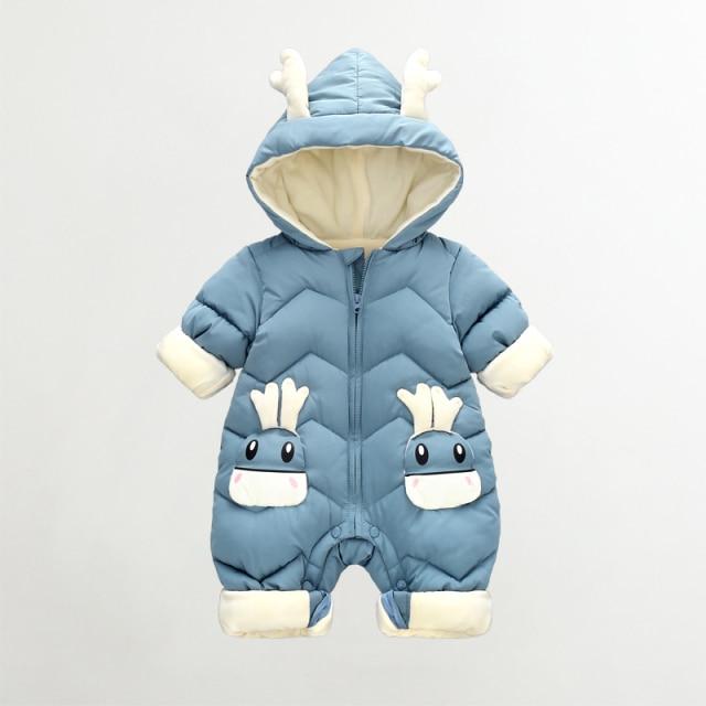 Girl's Clothing Blue / Newborn / Russian Federation Baby Winter Snowsuit Plus Velvet