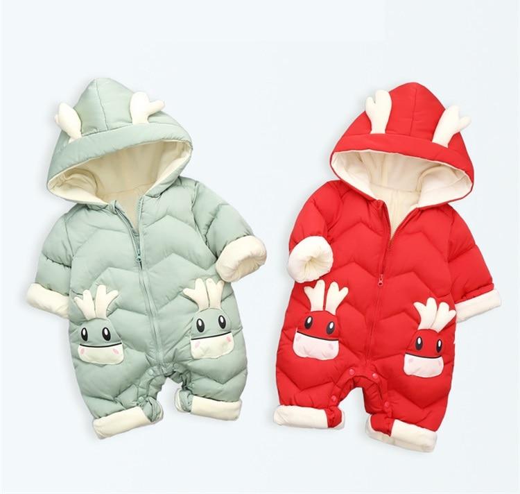 Girl's Clothing Baby Winter Snowsuit Plus Velvet