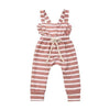 30839B / 3T / United States Pudcoco Fast Shipping 0-3Years Lovely Newborn Baby Girl Cotton Ruffle Sleeveless Solid Romper Striped Jumpsuit Outfit Clothes