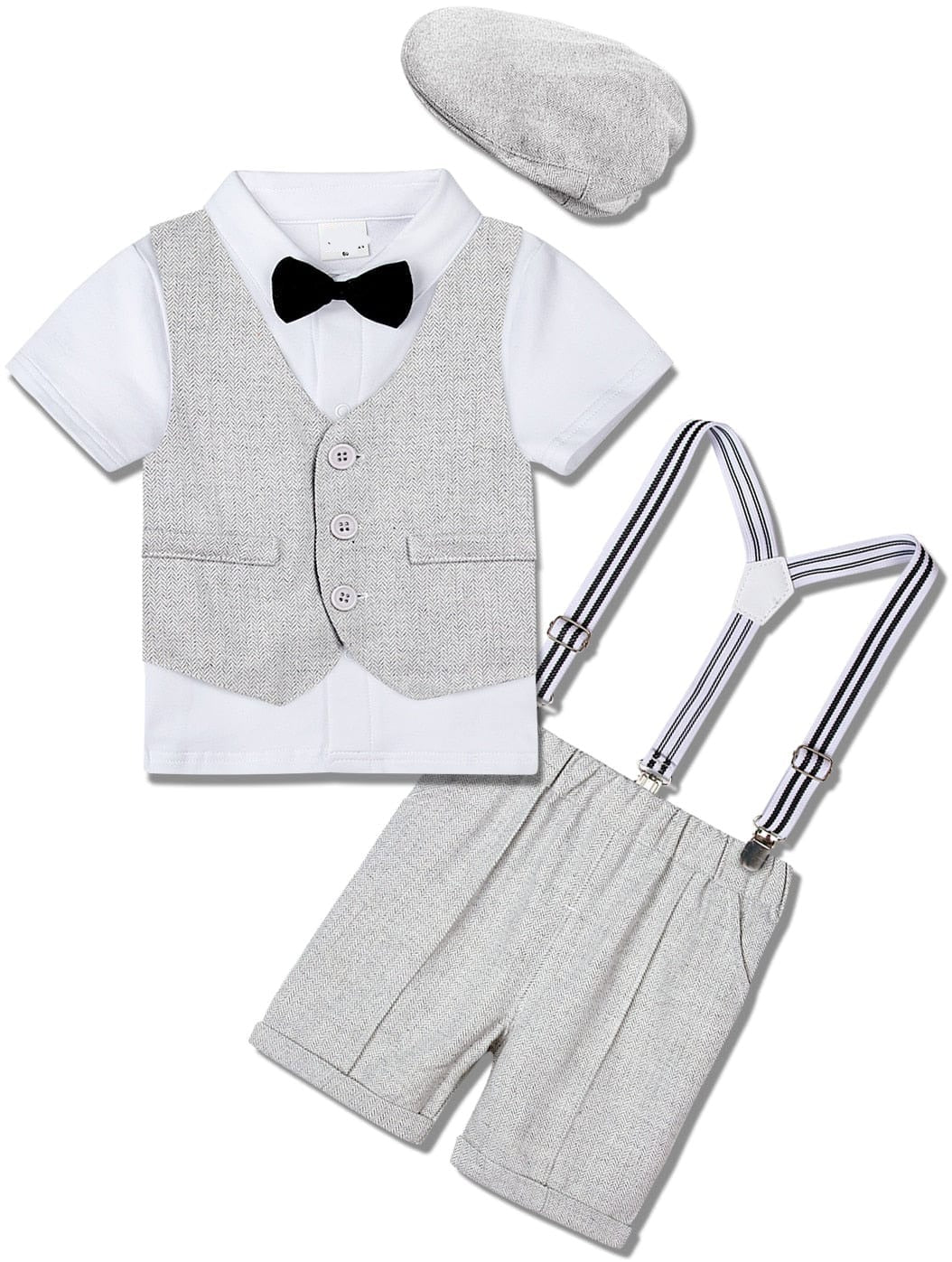 Light Gray / 2 Years Baptism Gentleman Party Gift