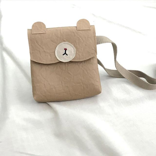 Accessories Square Light Brown Bear Backpack