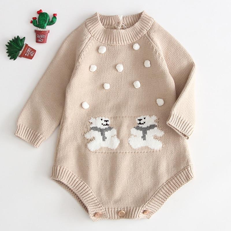 Girl's Clothing Bear Romper
