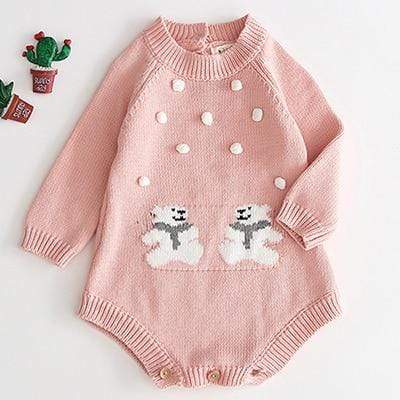 Girl's Clothing Pink / 3M Bear Romper