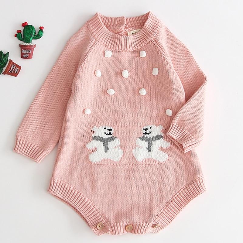 Girl's Clothing Bear Romper