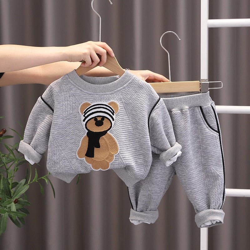 Grey / 12M Bear Tracksuit Set