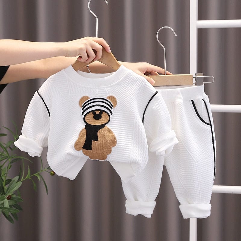 White / 12M Bear Tracksuit Set