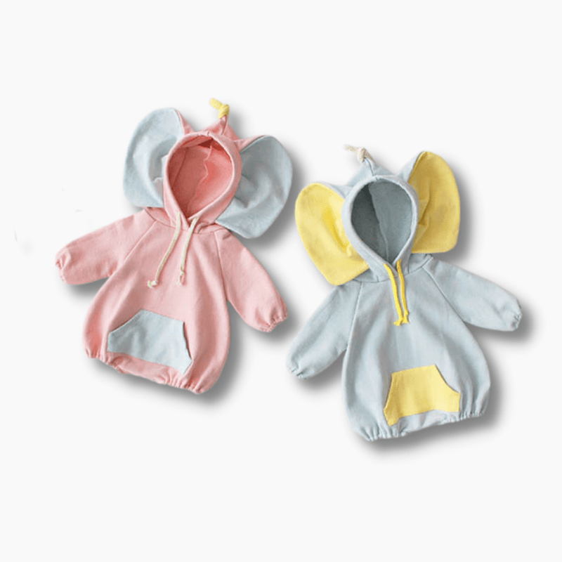 Big Elephant Ears Baby Romper