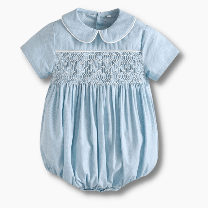 Girl's Clothing Blue Polka Dot Romper
