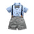 Boy's Clothing Blue Shirt Grey Shorts