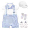 Boy&#39;s Clothing Blue Striped Baby Outfit