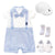 Boy's Clothing Blue Striped Baby Outfit