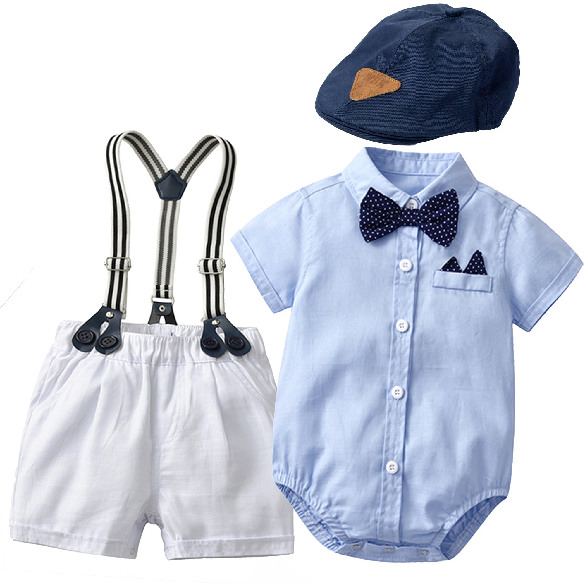 Summer Suit Sky Blue Rompers