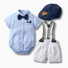 Boy&#39;s Clothing Blue Tie And Suspenders Set