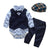 Boy's Clothing Blue Tuxedo Baby Romper Outfit