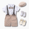 Boy&#39;s Clothing Bow Outfit Hat + Rompers