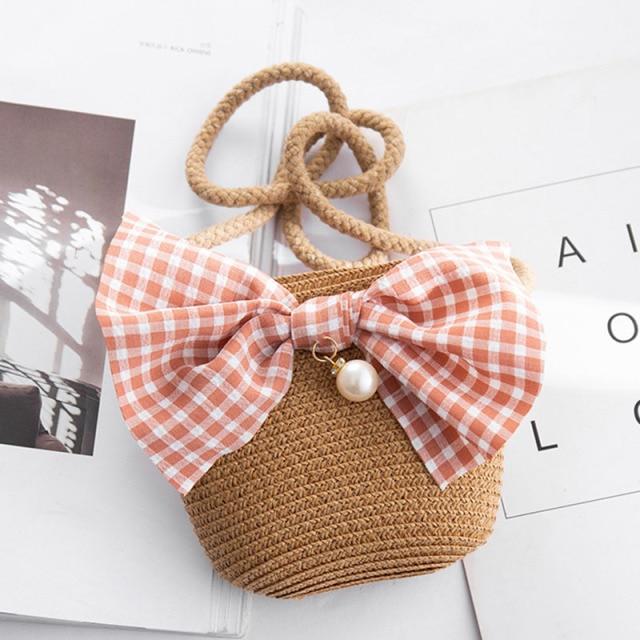 Accessories 17 Bowknot Straw Bag