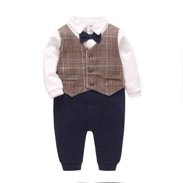 Boy's Clothing Multi / 24M Bowtie Gentlemen Romper