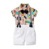 Boy&#39;s Clothing KB6014 Pink White / Newborn / China Boy Animal Print Romper Outfit