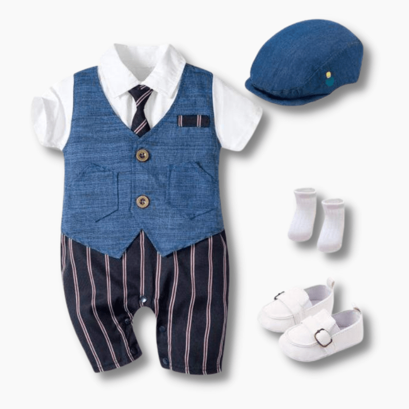 3 piece boys suit set of waistcoat pant and shirt 2-13 years cloth set