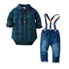 22A302-Green / 3T(100) Boy Denim Outfit
