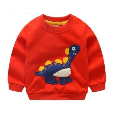 Red / 2T Dinasour Sweatshirt