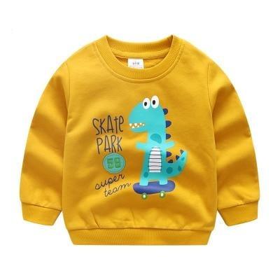 Yellow / 2T Dinasour Sweatshirt