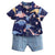 Boy's Clothing Dark Blue Dino / 1-2T Boy Dinosaur Print Outfit