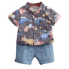Boy&#39;s Clothing Tan / 1-2T Boy Dinosaur Print Outfit