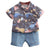 Boy's Clothing Tan / 1-2T Boy Dinosaur Print Outfit