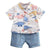 Boy's Clothing White Pink / 1-2T Boy Dinosaur Print Outfit