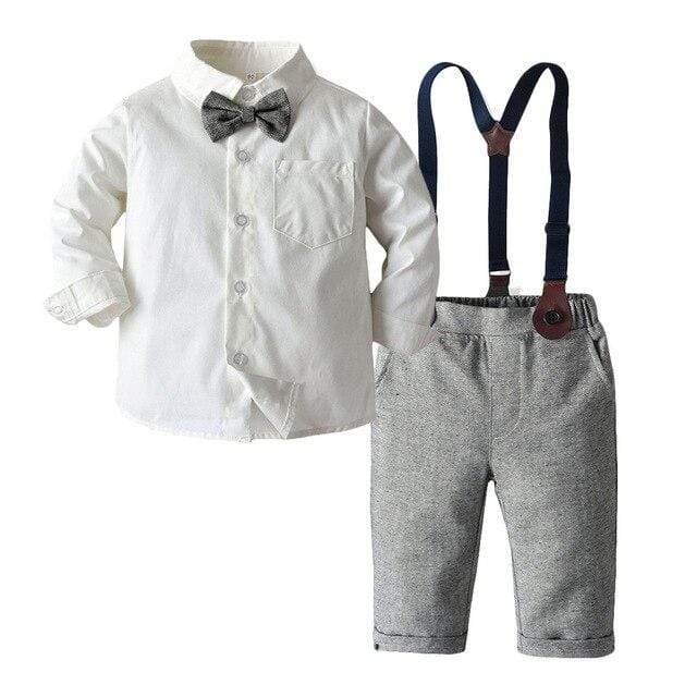 Boy's Clothing White&amp; gray / 4T Boy Formal Wear Suit