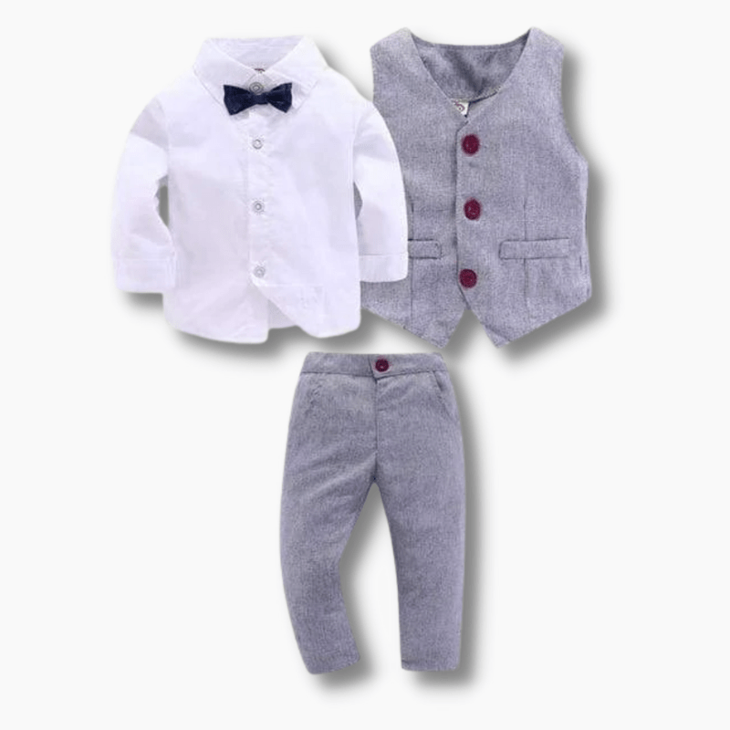 Baby & Toddler Boy Gray Formal Suit